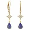 Coupon 🌟 Rachel Reinhardt Blue Lapis CZ Star Dangle Earrings 👩 Women 🧨