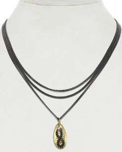 Best deal 💯 Rachel Reinhardt 14K Over Silver Black Spinel Necklace 👩 Women Necklaces 🤩