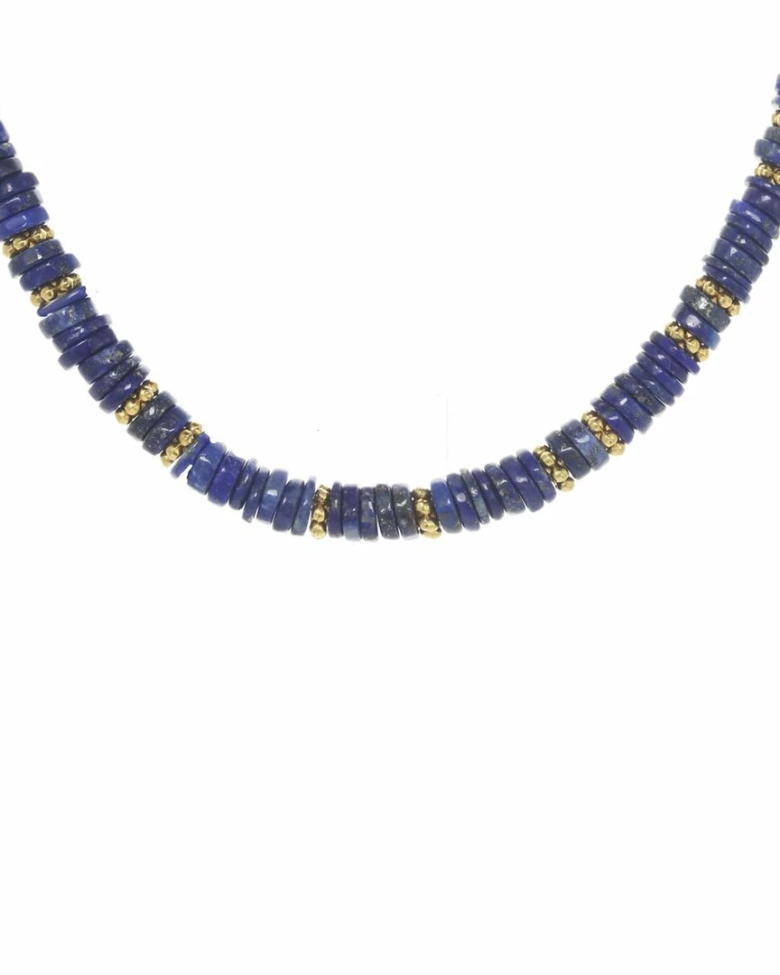 Flash Sale ๐ Rachel Reinhardt Layla Collection 14K Plated Blue Lapis Bead Necklace ๐ฉ Women Necklaces ๐