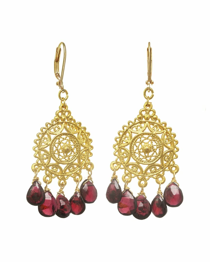 Top 10 ๐ฅฐ Rachel Reinhardt Garnet Filigree Chandelier Earrings ๐ฉ Women ๐