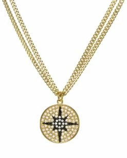 Discount ⭐ Rachel Reinhardt 14K Plated CZ Starburst Necklace 👩 Women Necklaces 🎁
