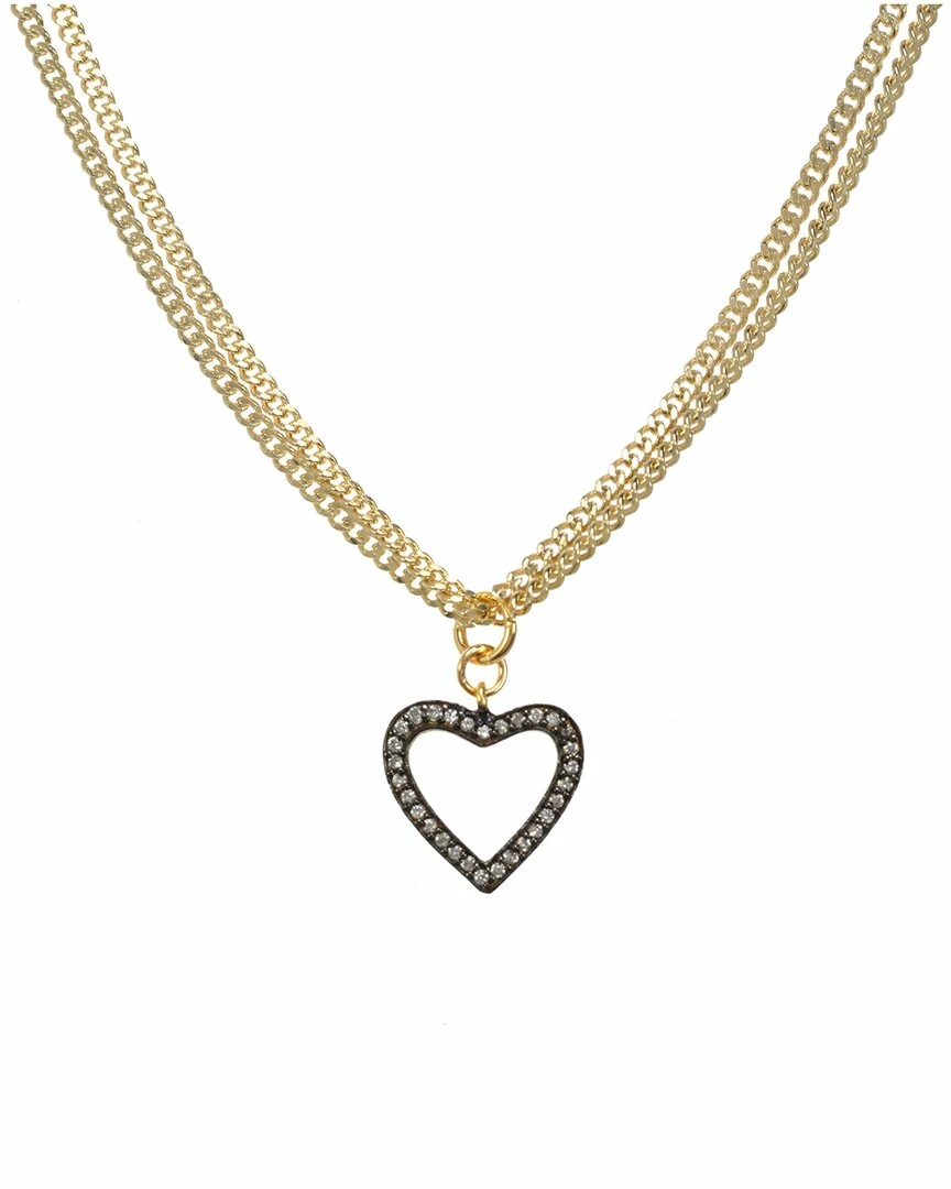 Coupon ๐ฅฐ Rachel Reinhardt 14K Plated CZ Heart Pendant Necklace ๐ฉ Women Necklaces โญ