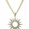 Budget 😍 Rachel Reinhardt 14K Plated CZ Open Starburst Necklace 👩 Women Necklaces ✔️