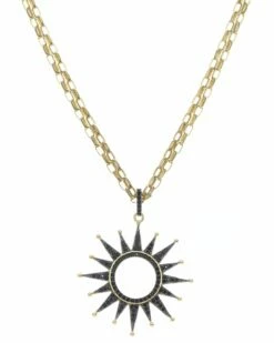 Cheap 😍 Rachel Reinhardt 14K Plated CZ Open Starburst Necklace 👩 Women Necklaces 🥰