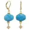 Best Sale 🔥 Rachel Reinhardt 14K Plated Turquoise CZ Star Earrings 👩 Women ✨