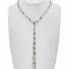 Brand new 😀 Rachel Reinhardt 14K Over Silver Labradorite & Chalcedony 44in Lariat Necklace 👩 Women Necklaces ⌛