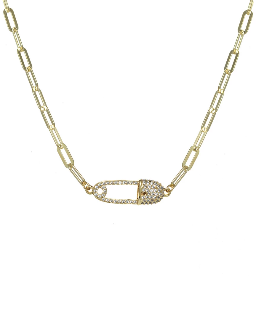 Brand new ๐ฏ Rachel Reinhardt 14K Over Silver CZ Paperclip Chain Necklace ๐ฉ Women Necklaces โจ