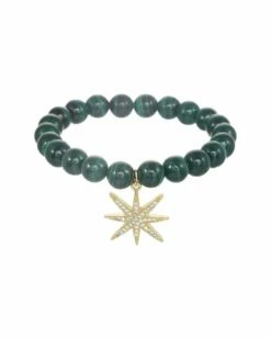 Hot Sale 🌟 Rachel Reinhardt Malachite CZ Star Pendant Bracelet 👩 Women Bracelets 💯