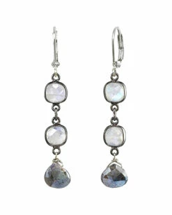 Cheap 💯 Rachel Reinhardt Silver Gemstone Earrings 👩 Women 🎉
