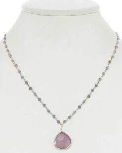 Buy 😍 Rachel Reinhardt Silver Gemstone Necklace 👩 Women Necklaces 🎁