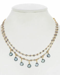 Buy 🛒 Rachel Reinhardt 14K Over Silver Gemstone Necklace 👩 Women Necklaces 🥰