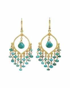 Brand new ⌛ Rachel Reinhardt 14K Over Silver Turquoise Earrings 👩 Women 💯