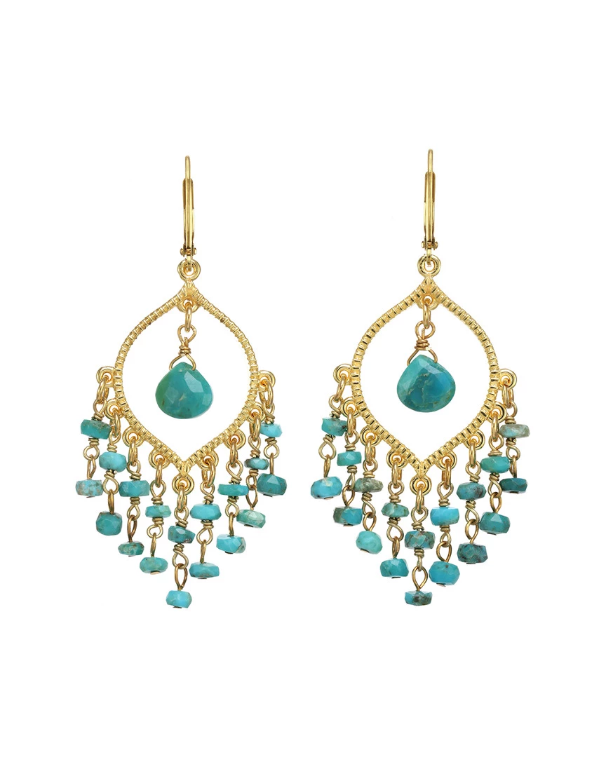 Brand new โ Rachel Reinhardt 14K Over Silver Turquoise Earrings ๐ฉ Women ๐ฏ