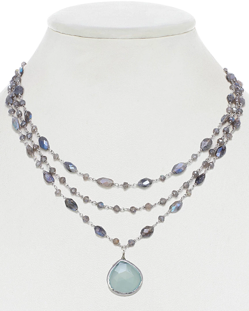 Cheap ๐ฅฐ Rachel Reinhardt Silver Gemstone Necklace ๐ฉ Women Necklaces ๐