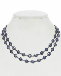 Cheapest 👍 Rachel Reinhardt Blue Chalcedony Bezel Necklace 👩 Women Necklaces 🔥