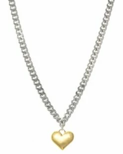 Discount ⭐ Rachel Reinhardt 14K & Silver Plated Heart Necklace 👩 Women Necklaces 🔥
