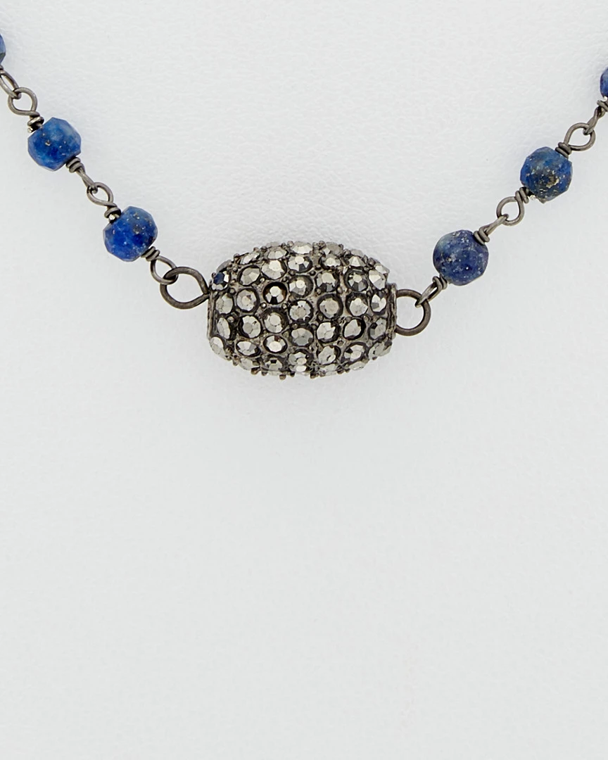 Outlet ๐ฅ Rachel Reinhardt Silver Blue Lapis & Crystal Necklace ๐ฉ Women Necklaces ๐ - Image 2