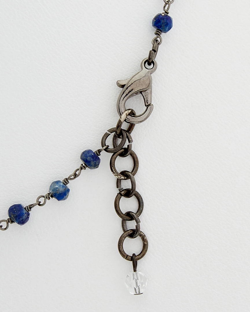Outlet ๐ฅ Rachel Reinhardt Silver Blue Lapis & Crystal Necklace ๐ฉ Women Necklaces ๐ - Image 3