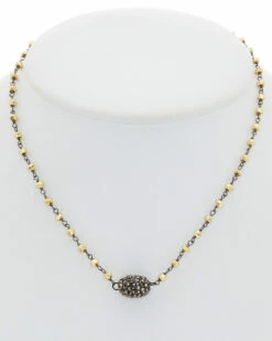 Flash Sale 👍 Rachel Reinhardt Silver Pyrite & Crystal Necklace 👩 Women Necklaces 🥰