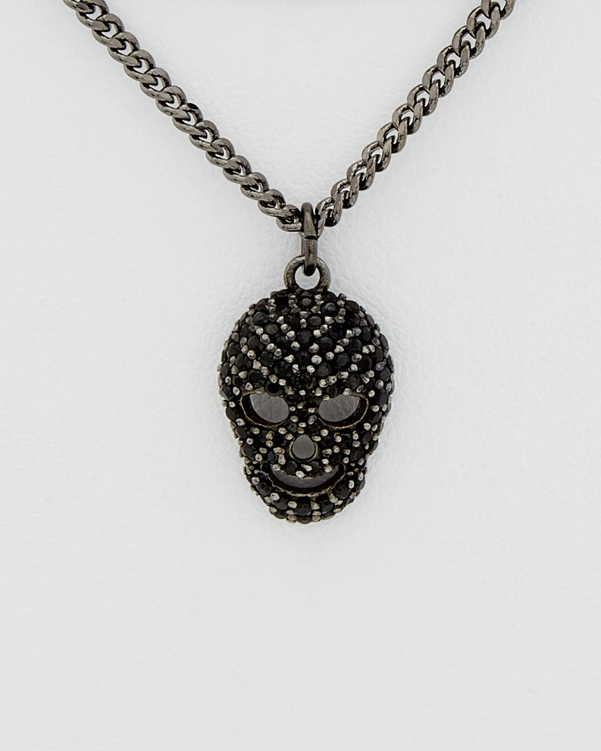 Flash Sale ๐ Rachel Reinhardt Silver & Plated Black Spinel Skull Necklace ๐ฉ Women Necklaces ๐งจ - Image 2
