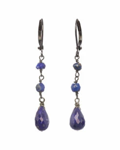 Best Sale ✔️ Rachel Reinhardt Silver Blue Lapis Drop Earrings 👩 Women ✨