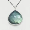 Hot Sale 🔔 Rachel Reinhardt Silver Labradorite Teardrop Necklace 👩 Women Necklaces 😀