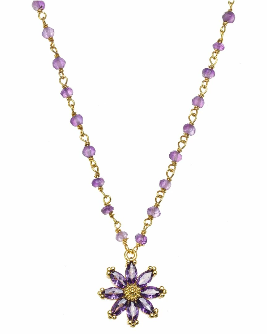 Best Pirce โค๏ธ Rachel Reinhardt 14K Over Silver Flower Necklace ๐ฉ Women Necklaces ๐