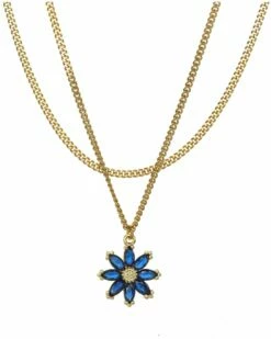 Brand new 🔔 Rachel Reinhardt 14K Plated Flower Necklace 👩 Women Necklaces 🌟