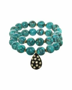 Best reviews of 🛒 Rachel Reinhardt 14K Plated Charm Bracelet 👩 Women Bracelets ⌛