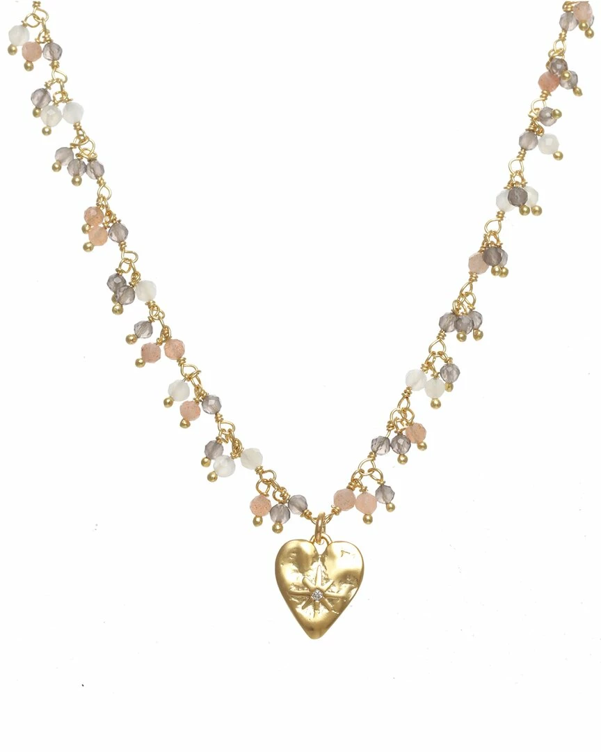Cheap ๐ Rachel Reinhardt 14K Over Silver Cluster Heart Necklace ๐ฉ Women Necklaces ๐