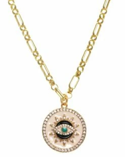Hot Sale 🎉 Rachel Reinhardt 14K Over Silver Evil Eye Necklace 👩 Women Necklaces 🛒