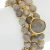 Flash Sale 😍 Rachel Reinhardt Set Of Three 14K Over Silver Labradorite Bracelets 👩 Women 👍