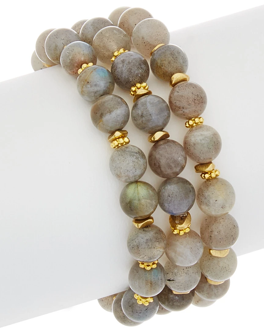 Flash Sale ๐ Rachel Reinhardt Set Of Three 14K Over Silver Labradorite Bracelets ๐ฉ Women ๐ - Image 2