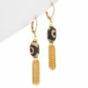 Brand new 😀 Rachel Reinhardt 14K Plated Agate Drop Earrings 👩 Women 🌟