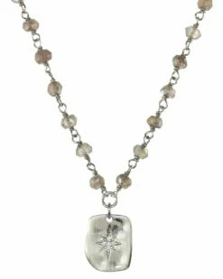 Top 10 🎉 Rachel Reinhardt Silver Labradorite CZ Wire Wrap Necklace 👩 Women Necklaces 🔥