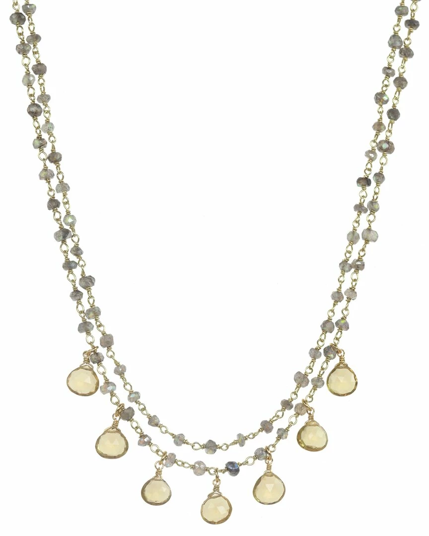 Best Pirce ๐ Rachel Reinhardt Gold Over Silver Gemstone Layered Necklace ๐ฉ Women Necklaces โจ