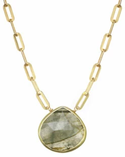 Deals 🔔 Rachel Reinhardt 14K Over Silver Labradorite Princess Collar Necklace 👩 Women Necklaces ✨