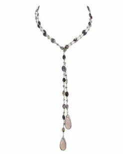 Cheap ⌛ Rachel Reinhardt 14K Over Silver Gemstone Princess 42in Collar Necklace 👩 Women Necklaces 🔔