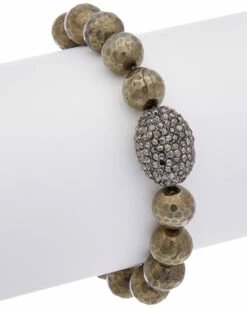 Budget 🎉 Rachel Reinhardt Hematite & Crystal Stretch Bracelet 👩 Women Bracelets 🎁
