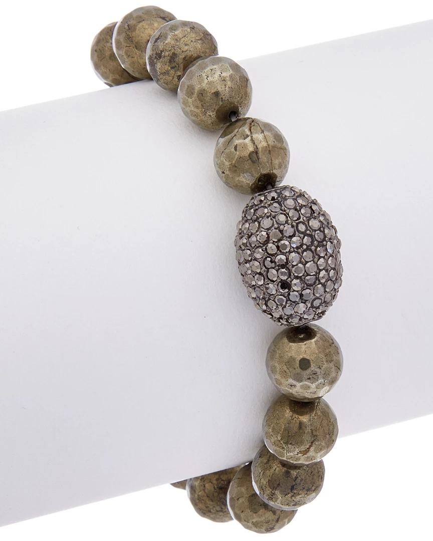 Budget ๐ Rachel Reinhardt Hematite & Crystal Stretch Bracelet ๐ฉ Women Bracelets ๐