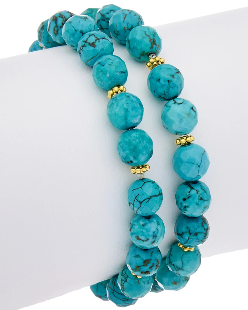 Coupon ๐ฅฐ Rachel Reinhardt 14K Over Silver Gemstone Stretch Bracelet ๐ฉ Women Bracelets ๐ - Image 2