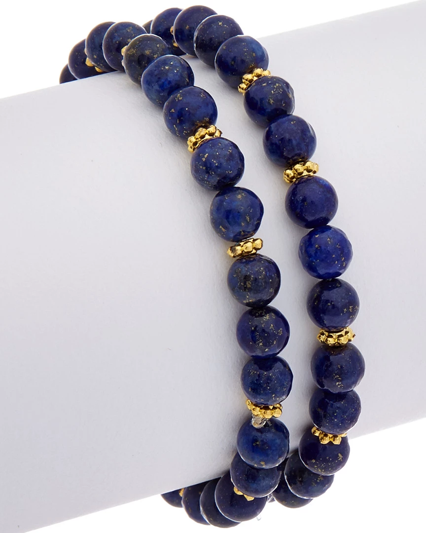 Best deal โค๏ธ Rachel Reinhardt 14K Over Silver Gemstone Stretch Bracelet ๐ฉ Women Bracelets ๐ฏ - Image 2