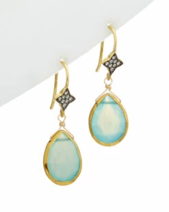 Cheap 🎁 Rachel Reinhardt 14K Over Silver Gemstone Drop Earrings 👩 Women 🌟