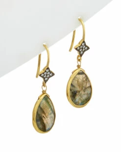 Discount 👍 Rachel Reinhardt 14K Over Silver Gemstone Drop Earrings 👩 Women ⭐