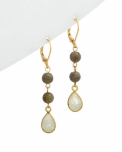 Deals ✔️ Rachel Reinhardt 14K Over Silver Gemstone Drop Earrings 👩 Women 🤩