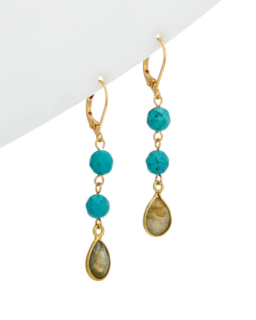 Cheap ๐ฅฐ Rachel Reinhardt 14K Over Silver Gemstone Drop Earrings ๐ฉ Women โ