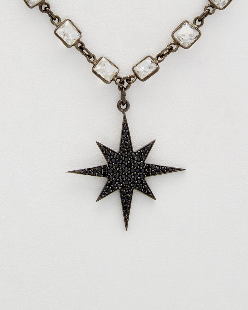 Flash Sale ๐ Rachel Reinhardt Silver Black Spinel & CZ Necklace ๐ฉ Women Necklaces ๐ - Image 2