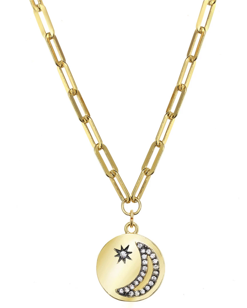 Best Pirce ๐ Rachel Reinhardt 14K Over Silver CZ Paperclip Chain Necklace ๐ฉ Women Necklaces ๐