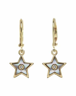 Hot Sale 😍 Rachel Reinhardt CZ & Enamel Star Earrings 👩 Women ✔️