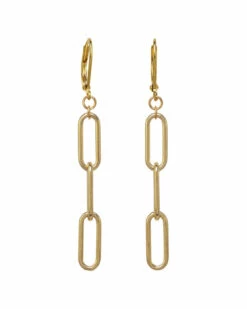 Best deal ❤️ Rachel Reinhardt 14K Over Silver CZ Chain Earrings 👩 Women 👏